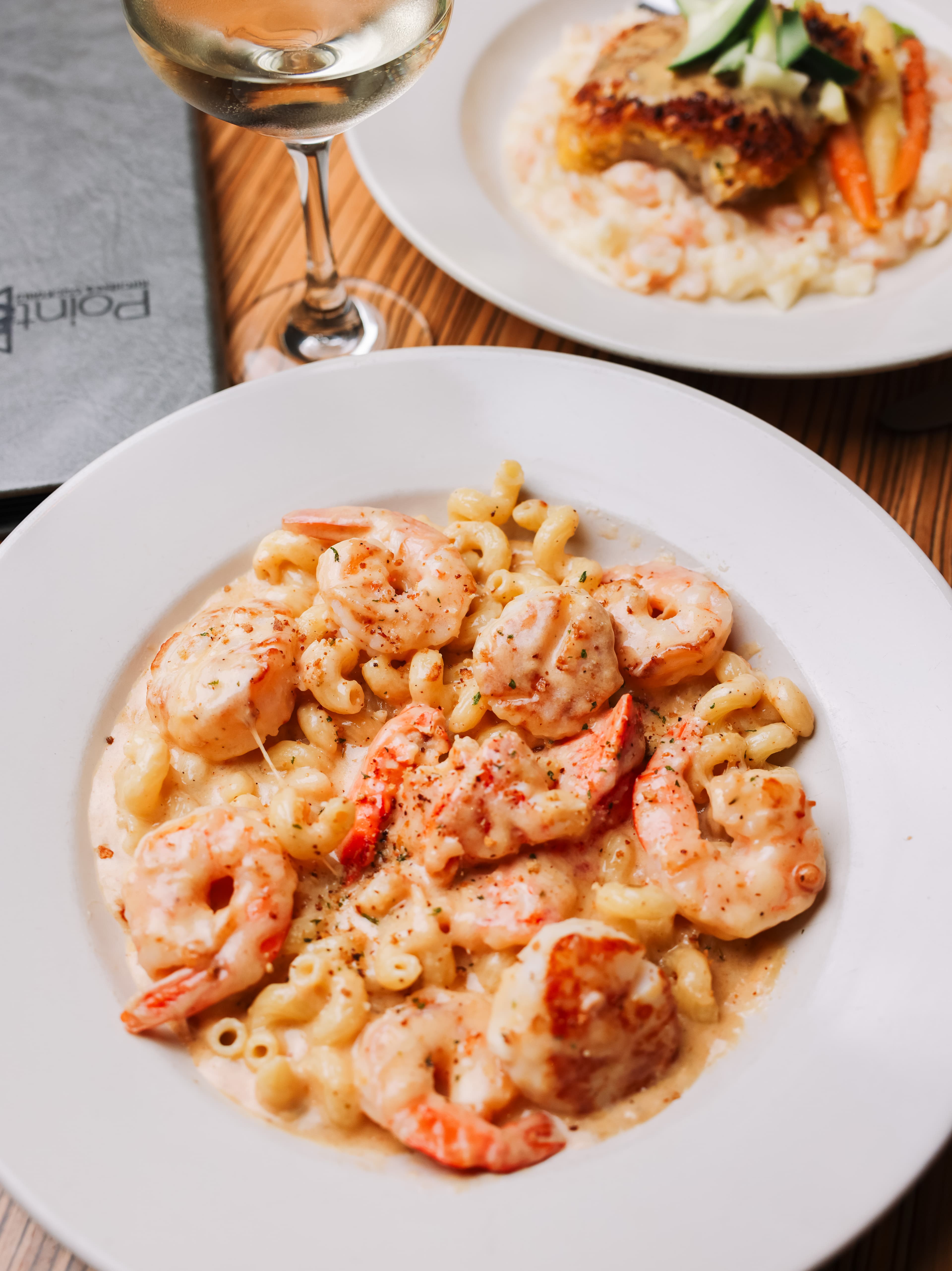 Shrimp mac and cheese at Miami restaurant